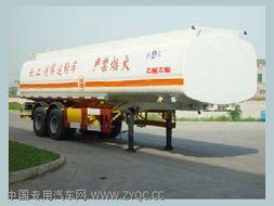 江淮扬天牌cxq9291ghy型化工液体运输半挂车 产品技术参数